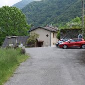 L'arrivée au parking du hameau de laubague