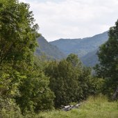 la vallée du GER vue du parking